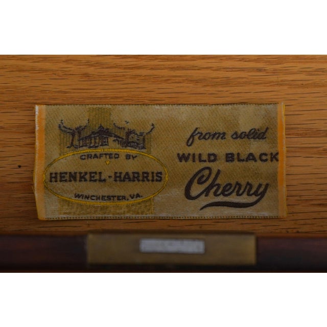 Henkel Harris 3 Part Cherry Highboy Chest of Drawers For Sale - Image 18 of 18