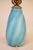 Van Briggle 1950s Mid Modern Van Briggle Aqua Swirl Art Pottery Ceramic Table Lamp Signed For Sale - Image 4 of 10