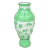 Antique Green and White Peking Glass Vase For Sale