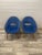Vintage Blue Upholstery Chairs by Navratil, 1960 For Sale - Image 4 of 9