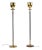 1960s Art Deco Regency Greek Key Brass Chalice Stiffel Torchiere Floor Lamps Set - a Pair For Sale