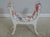 Age: Approx: 50 Years Old Details: Intentional Distressed Painted Finish Custom Upholstered & Finished Ball & Claw Feet...