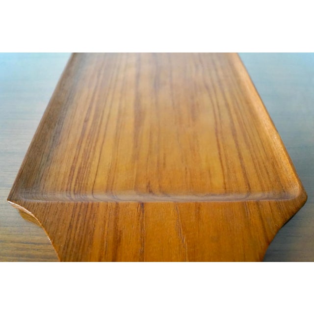 1970’s Danish Modern Solid Teak Tray For Sale - Image 12 of 12