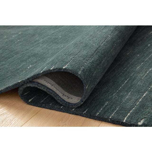 Loloi Rugs Chris Loves Julia x Loloi Henry Denim / Ivory 8'-6" x 11'-6" Area Rug For Sale - Image 4 of 6