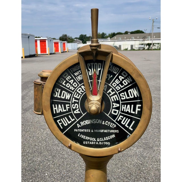 Vintage Authentic Ship’s Telegraph for Engine Room Speed Robinson & Co
