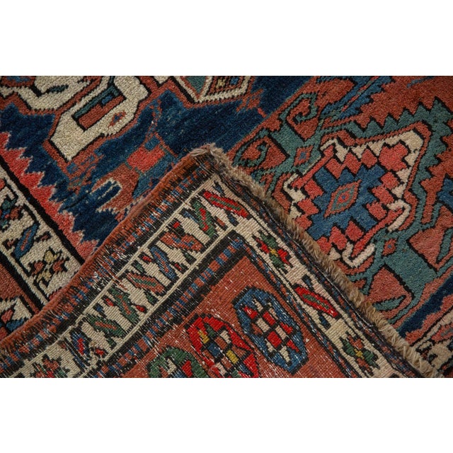 1930s 1930s Vintage Northwest Persian Karaja Medallion Wool Runner For Sale - Image 5 of 9