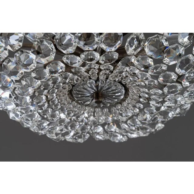 Mid-Century Modern Nickel-Plated Chandelier from Bakalowits & Söhne, 1950s For Sale - Image 3 of 9