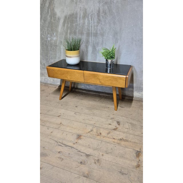 1940s Vintage Sideboard in Oak, Czechoslovakia, 1940s For Sale - Image 5 of 10