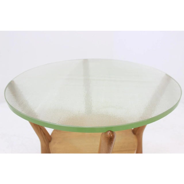 Glass Side Table by Kropáček & Koželka, 1960s For Sale - Image 4 of 6