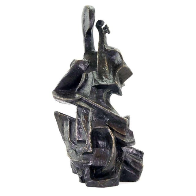 Modern After Otto Gutfreund, Cello Player, 1913, Bronze For Sale - Image 3 of 10