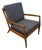 Mid-Century Modern Sculptural Walnut Lounge Chair For Sale