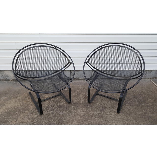 1960s Mid Century Salterini Radar Patio Hoop Chairs a Pair Chairish