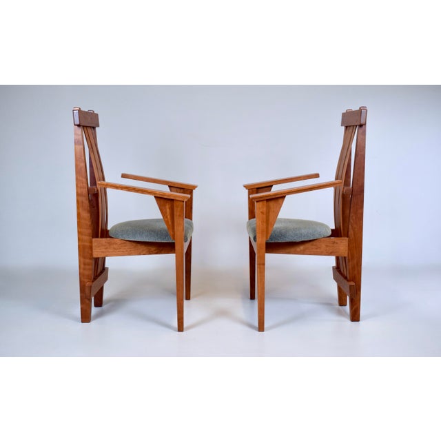Arts and Crafts Douglas Green for Green Furniture Design Armchairs For Sale - Image 10 of 15