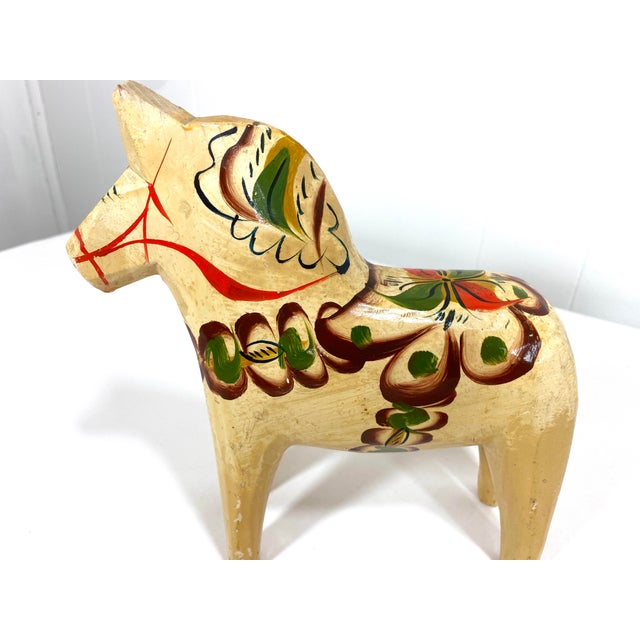 Folk Art Painted Wooden Horse Chairish