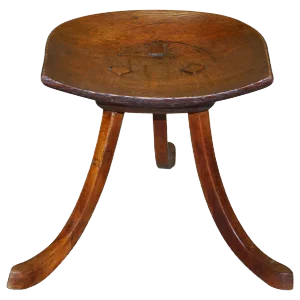 Antique Thebes Stool by L Wyburd