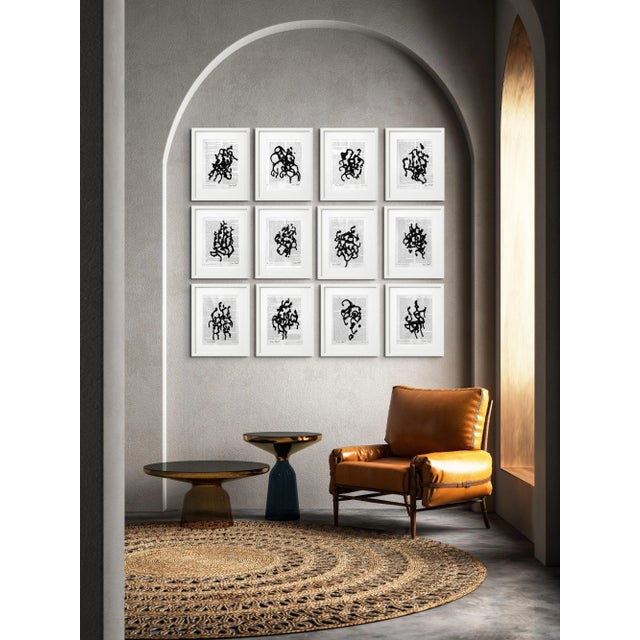 Wood Shadow Box Framed Originals by Diane Grant 'Black
