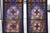 Antique Victorian Gothic Hand-Painted Stained Glass Windows in Wood Frames, Circa 1900 – Pair For Sale - Image 12 of 18