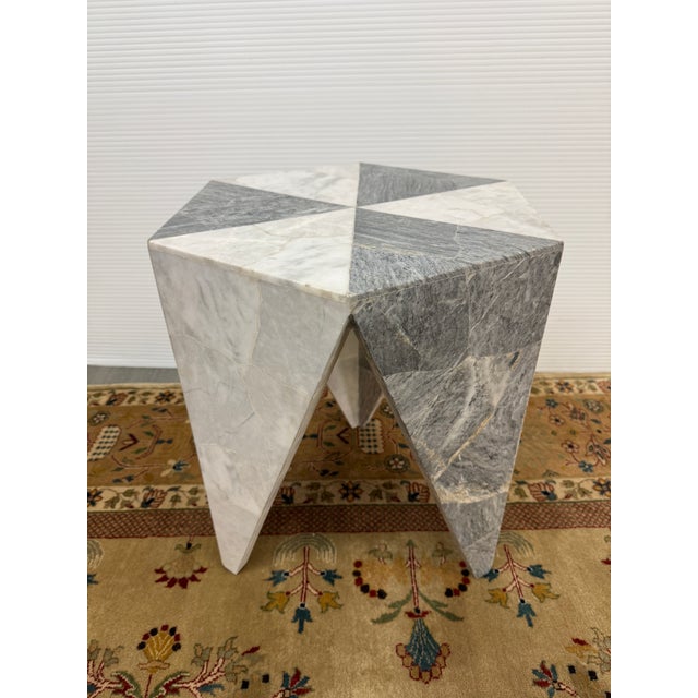 Design Plus Gallery presents a Marble Side Table in the Style of Isamu. This Isamu Noguchi-style marble side table infuses...