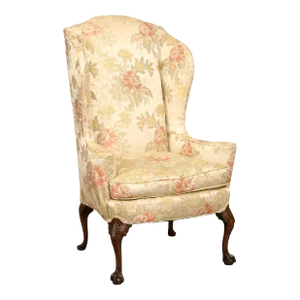 Georgian Style Mahogany Wingback Armchair