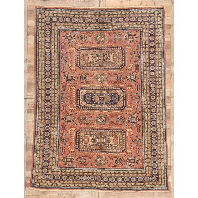 Mid 20th Century Vintage Persian Ardabil Rug - 07'04 x 10'01 For Sale - Image 9 of 9