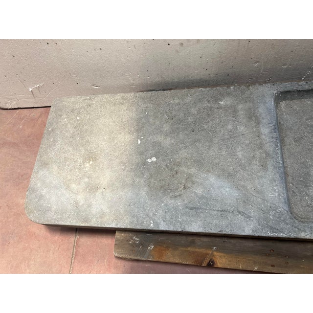 Large Antique Blue Stone Sink, 1800s For Sale - Image 6 of 7