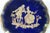 Blue Limoges France Miniature Porcelain Plate Cobalt Blue Couple Courting Cameo 4732b For Sale - Image 8 of 9