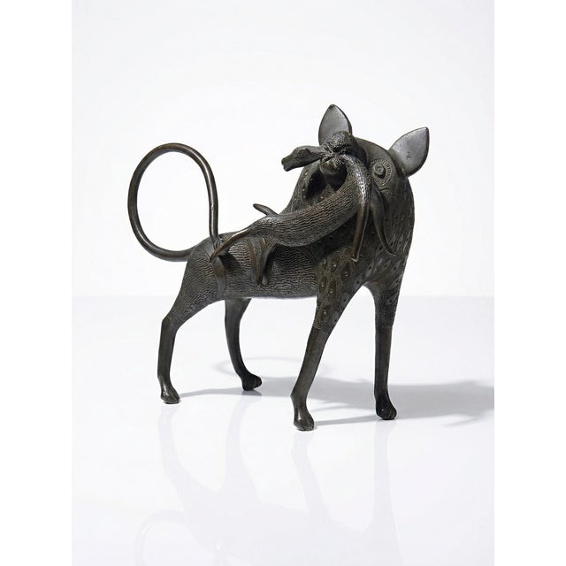 Bronze Lion or Hyena, Dahomey Cotonou, Benin, 1950s For Sale - Image 15 of 15