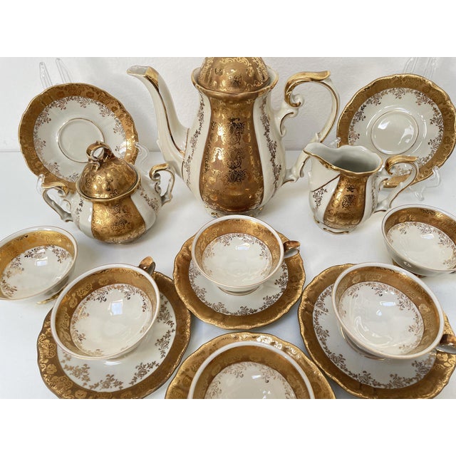 Ceramic Tea Set for 5 from RKW, 1960s, Set of 13 For Sale - Image 7 of 16