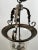 French Regency Style Bell Jar Pendant With Seeded Glass and Acanthus Leaf Bronze For Sale - Image 4 of 13