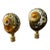 1970s Gorgeous Pair of Brien Turbo Shells Lamp Finials For Sale