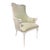 Mid-Century Modern Luis XVI Carved Wood Bergere Chair For Sale - Image 3 of 9