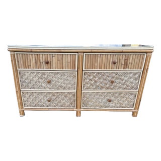 1980’s Faux Bamboo Dresser For Sale