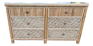 1980’s Faux Bamboo Dresser