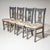 Vintage Gray Side Chairs with City Views, 1890s, Set of 4 For Sale - Image 9 of 9