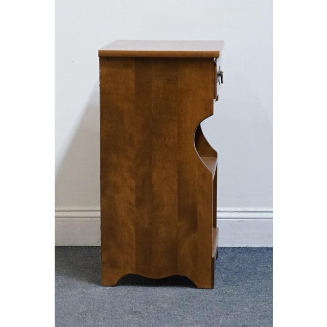 Ethan Allen Heirloom Nutmeg Maple 17" Open Cabinet Nightstand 10-5046p For Sale - Image 10 of 11