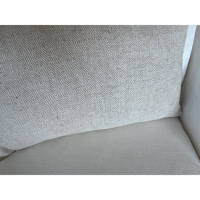 Single Belgian Linen/Cotton Cushion/Pillow-22” X 14" For Sale In West Palm - Image 6 of 10