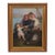 Late 20th Century Large "Which Do You Love Best?" Style Oil Painting in Giltwood Frame For Sale