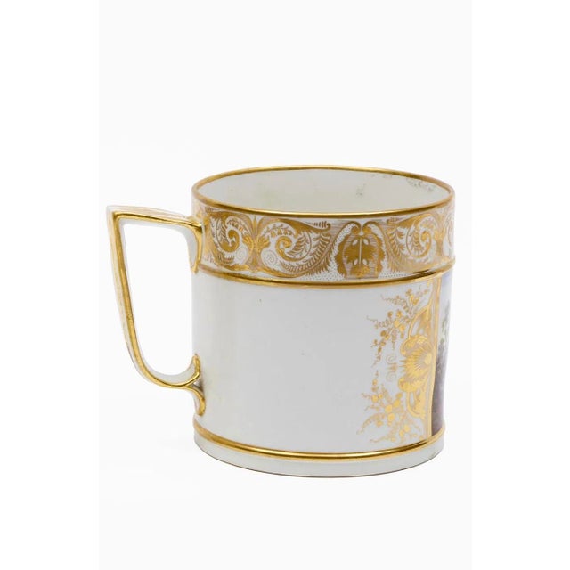 Large Antique Early 19th Century George III Derby Porcelain Porter's Tankard Mug With Alpine Landscape "In Germany", Circa 1810 For Sale - Image 9 of 12
