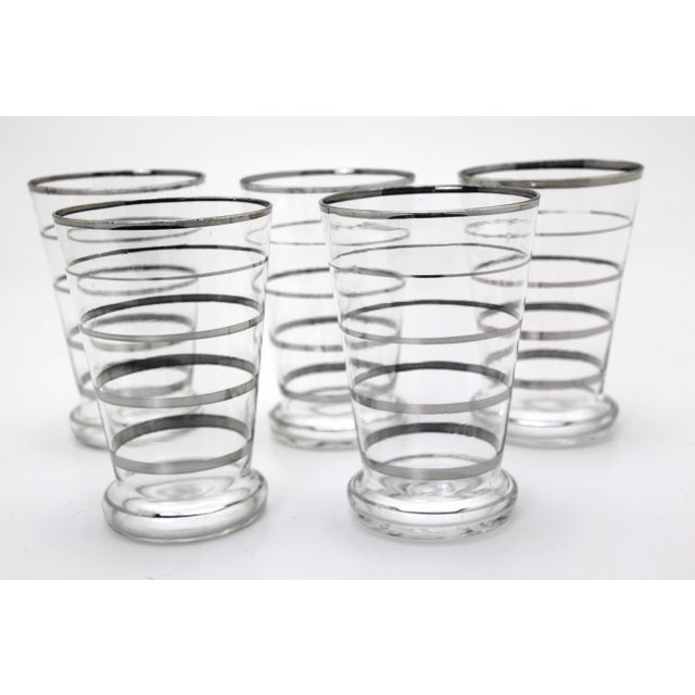Set of Czech Art Deco Drinking Glasses, Set of 5 For Sale - Image 4 of 6