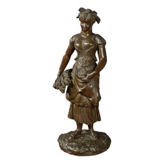 La Paysanne Regula Figure after E. Rancoulet, Early 1900s For Sale