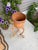 Vintage Mid Century Crespi Style Pencil Reed Rattan Pedestal Bamboo Planter Italian For Sale - Image 4 of 12