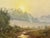 Gold Country Lane to Farmhouse & Birds in English Countryside by 20th Century Artist Circa 1990 For Sale - Image 8 of 18