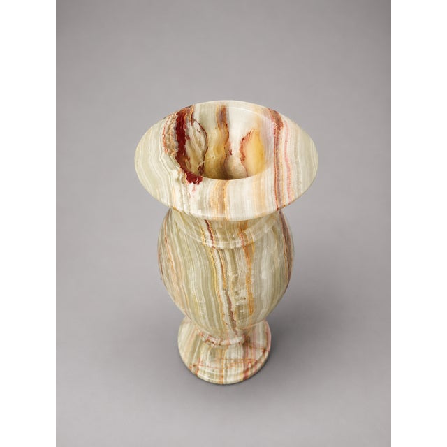 Onyx Onyx Marble Vase – 24" X 8" Decorative Vase by Zarva Stone For Sale - Image 8 of 13