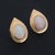 1960s 1960s Mid Century Vintage Australian Opal Stud Earrings 14k Gold, A Pair For Sale - Image 5 of 6