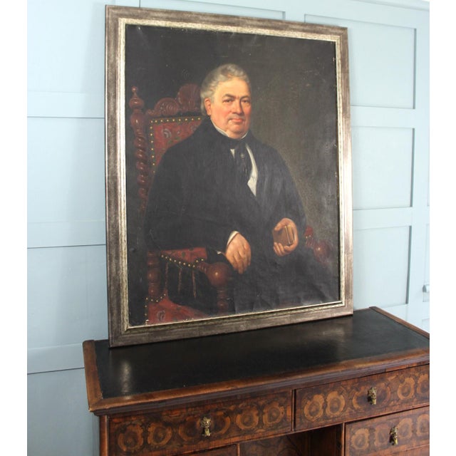 French Artist, Portrait of Bordeaux Gentleman, 1890s-1910s, Oil on Canvas For Sale - Image 5 of 8