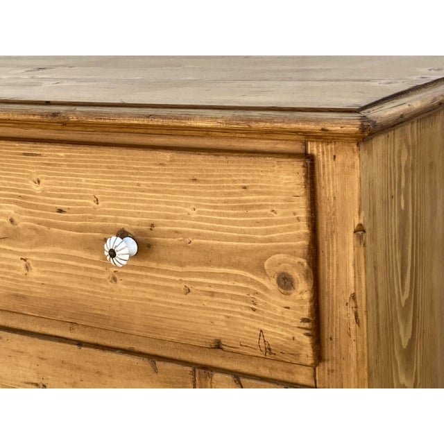 Late 19th Century Pine Chest of Three Drawers, Hungary For Sale - Image 5 of 14