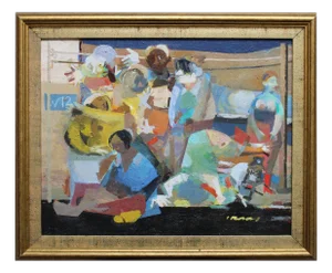 Victor Karnauh, A Provincial Delight, Oil on Canvas, 1990s