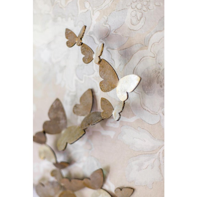 Not Yet Made - Made To Order Warm Black Butterfly Wall Sculpture Vertical Flight Left For Sale - Image 5 of 5