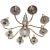 1950s Brass and Etched Glass Chandelier by Lightolier For Sale - Image 11 of 11