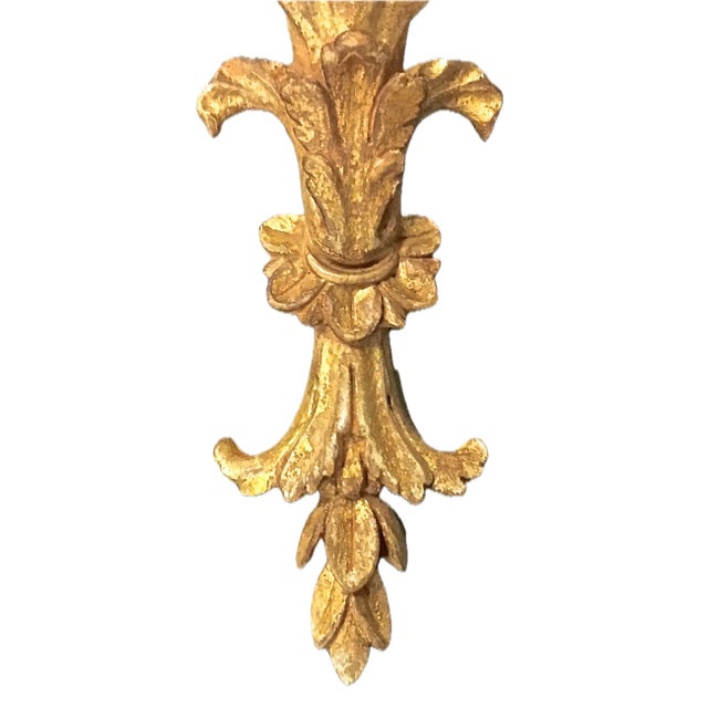 Vintage Italian Giltwood Acanthus Wall Shelf For Sale In Atlanta - Image 6 of 6